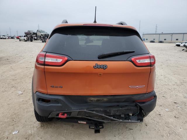 1C4PJMBS4GW124331 - 2016 JEEP CHEROKEE TRAILHAWK ORANGE photo 6