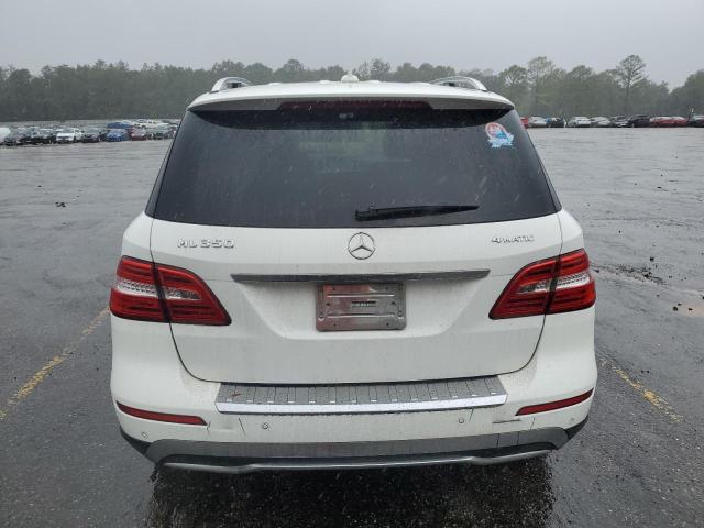 4JGDA5HB0EA382576 - 2014 MERCEDES-BENZ ML 350 4MATIC WHITE photo 6