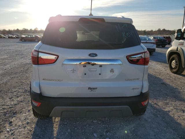 MAJ6S3KL6MC396118 - 2021 FORD ECOSPORT TITANIUM WHITE photo 6