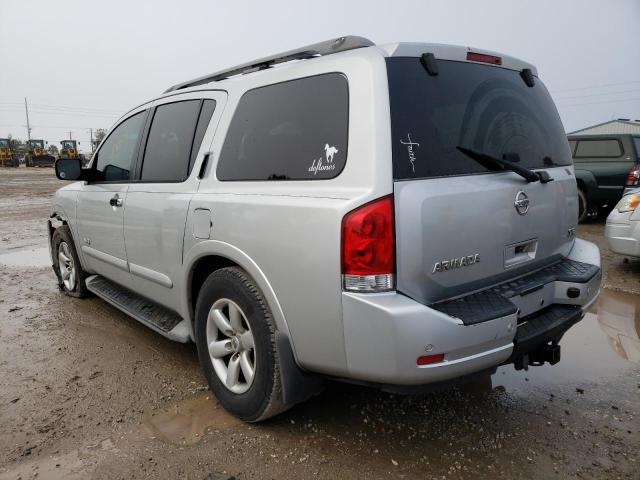 5N1AA08DX8N633060 - 2008 NISSAN ARMADA SE SILVER photo 2