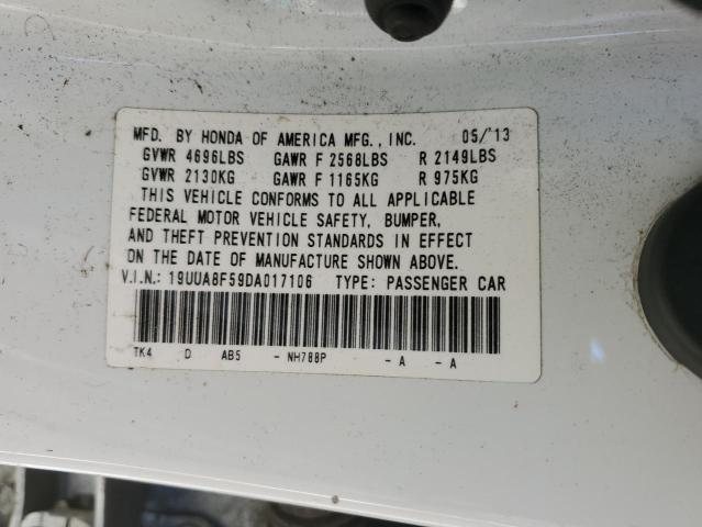 19UUA8F59DA017106 - 2013 ACURA TL TECH WHITE photo 12