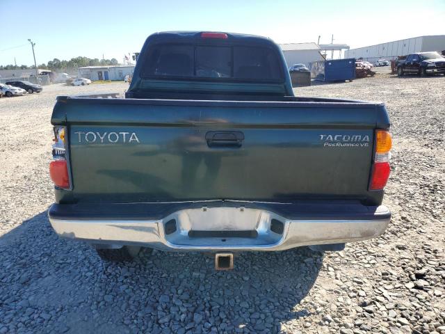 5TEGN92N41Z732596 - 2001 TOYOTA TACOMA DOUBLE CAB PRERUNNER GREEN photo 6