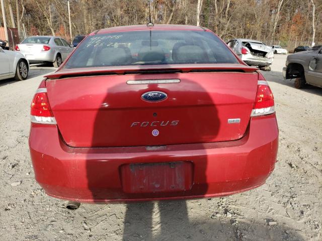 1FAHP36N69W240852 - 2009 FORD FOCUS SES RED photo 6