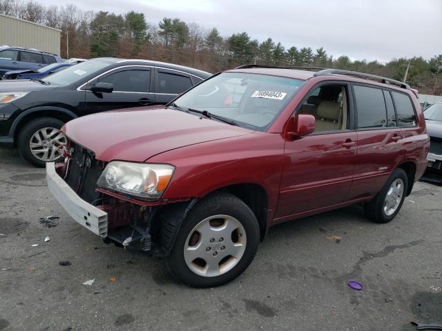 JTEEP21A460182407 - 2006 TOYOTA HIGHLANDER LIMITED RED photo 1