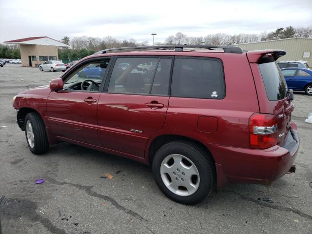 JTEEP21A460182407 - 2006 TOYOTA HIGHLANDER LIMITED RED photo 2
