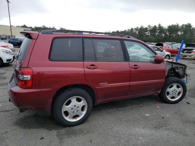 JTEEP21A460182407 - 2006 TOYOTA HIGHLANDER LIMITED RED photo 3