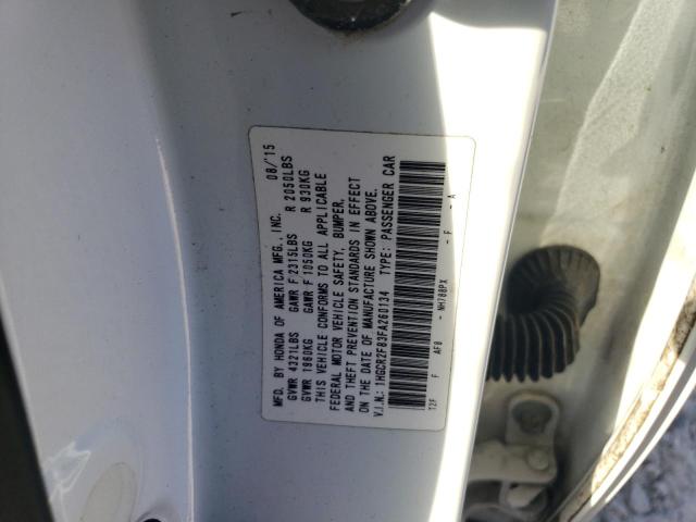 1HGCR2F83FA260134 - 2015 HONDA ACCORD EXL WHITE photo 13