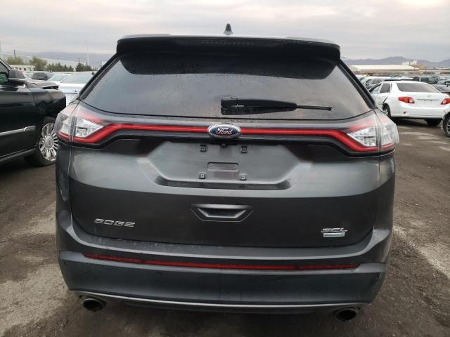 2FMPK3J91HBB43567 - 2017 FORD EDGE SEL GRAY photo 6