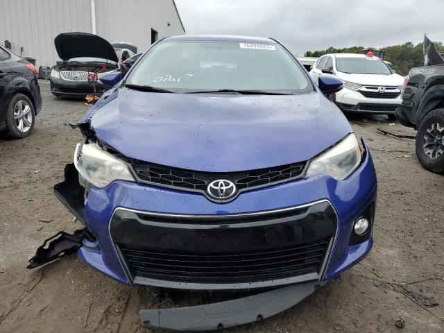 5YFBURHE5FP299517 - 2015 TOYOTA COROLLA L BLUE photo 5