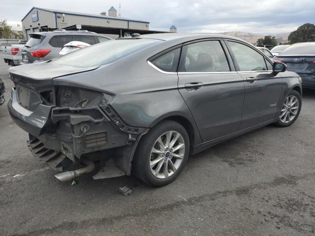 3FA6P0LU9HR318415 - 2017 FORD FUSION SE HYBRID CHARCOAL photo 3