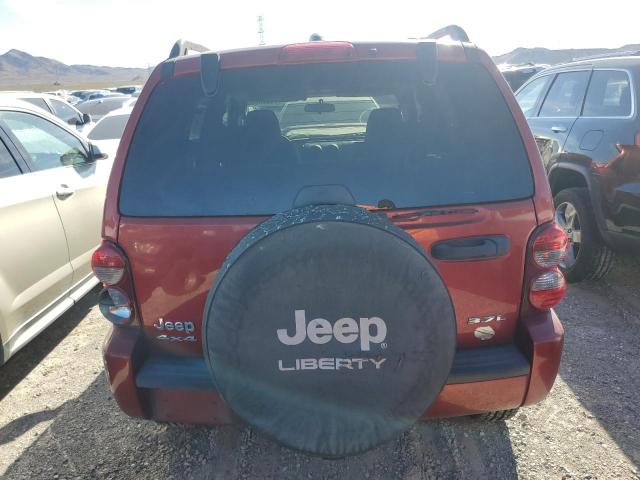 1J4GL38K65W645490 - 2005 JEEP LIBERTY RENEGADE 勃艮第红 照片 6