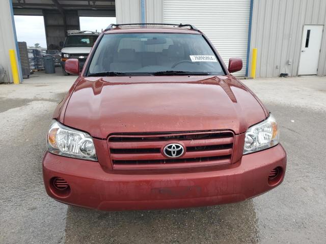 JTEGP21A040022157 - 2004 TOYOTA HIGHLANDER BASE RED photo 5