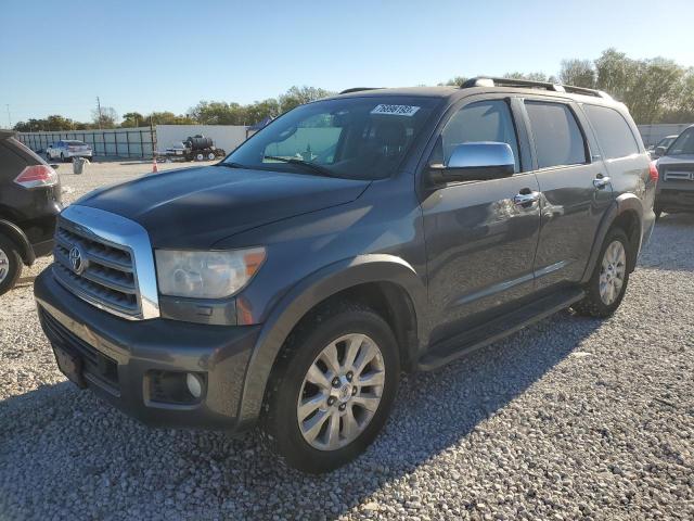 5TDYY5G10DS048575 - 2013 TOYOTA SEQUOIA PLATINUM GRAY photo 1