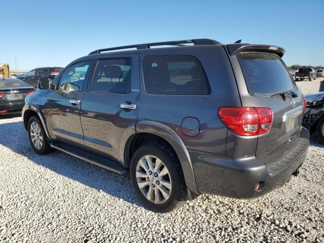 5TDYY5G10DS048575 - 2013 TOYOTA SEQUOIA PLATINUM GRAY photo 2