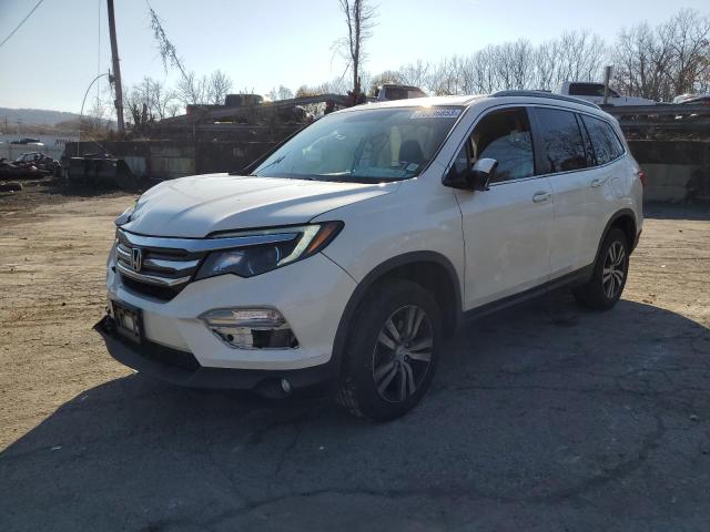 5FNYF6H56JB034743 - 2018 HONDA PILOT EXL WHITE photo 1