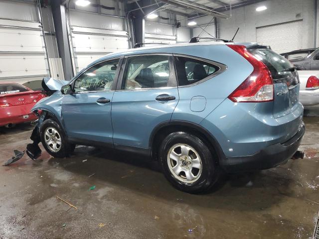 2HKRM4H38EH684985 - 2014 HONDA CR-V LX BLUE photo 2