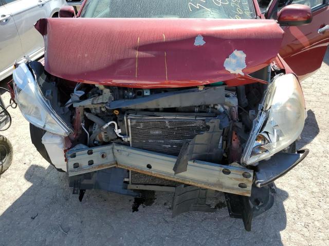 3N1CN7AP4EL832196 - 2014 NISSAN VERSA S RED photo 11