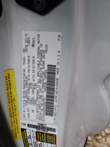 5TFTX4CN0FX065731 - 2015 TOYOTA TACOMA ACCESS CAB Ақ фото 12