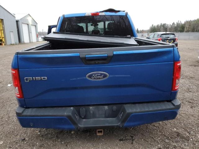 1FTEW1EG1GFD05742 - 2016 FORD F150 SUPERCREW BLUE photo 6