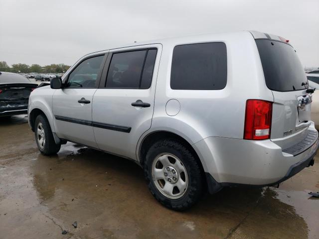 5FNYF38229B025263 - 2009 HONDA PILOT LX SILVER photo 2