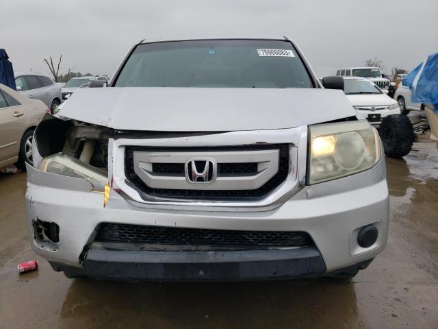 5FNYF38229B025263 - 2009 HONDA PILOT LX SILVER photo 5