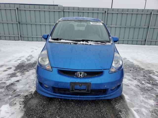 JHMGD37637S810816 - 2007 HONDA FIT S BLUE photo 5