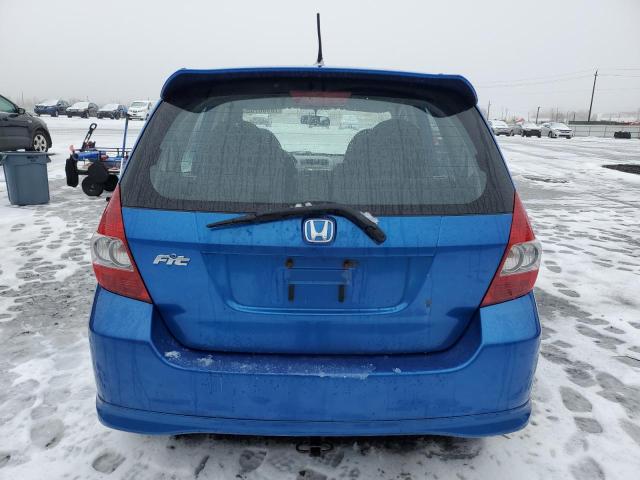 JHMGD37637S810816 - 2007 HONDA FIT S BLUE photo 6