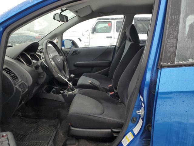 JHMGD37637S810816 - 2007 HONDA FIT S BLUE photo 7