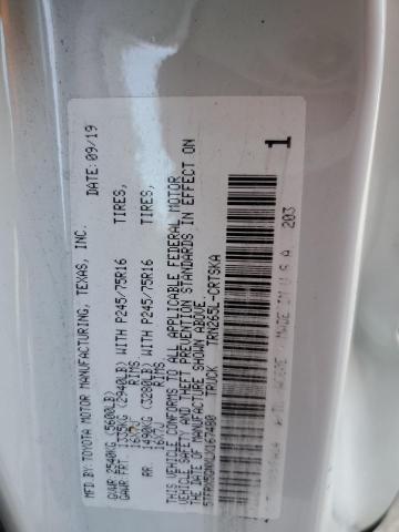 5TFRX5GNXLX167480 - 2020 TOYOTA TACOMA ACCESS CAB თეთრი ფოტო 12