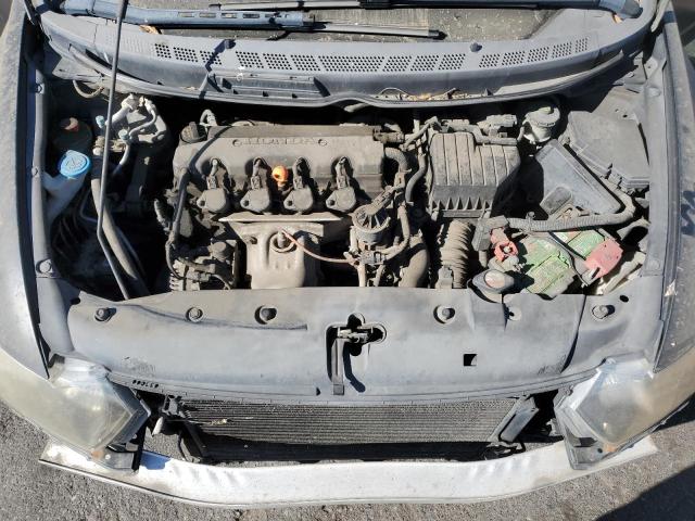 2HGFG12849H506536 - 2009 HONDA CIVIC EX BLACK photo 11