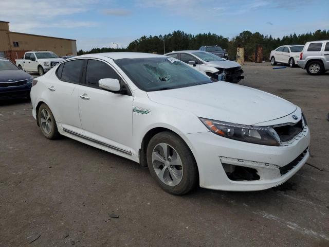 KNAGM4ADXF5080914 - 2015 KIA OPTIMA HYBRID WHITE photo 4