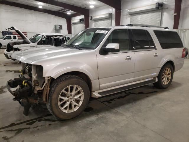 1FMJK2ATXFEF07417 - 2015 FORD EXPEDITION EL LIMITED SILVER photo 1
