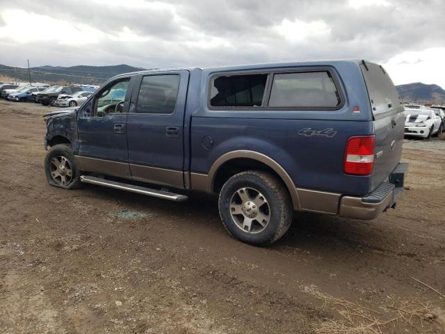 1FTPW14585FA25192 - 2005 FORD F150 SUPERCREW BLUE photo 2