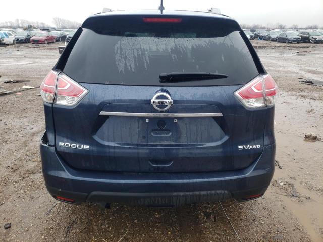 JN8AT2MV8GW146588 - 2016 NISSAN ROGUE S BLUE photo 6