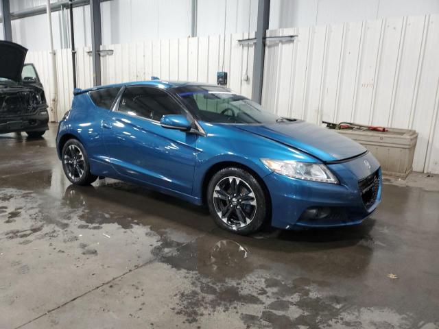 JHMZF1D67FS000227 - 2015 HONDA CR-Z EX BLUE photo 4