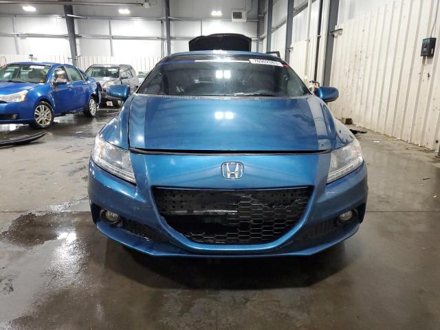 JHMZF1D67FS000227 - 2015 HONDA CR-Z EX BLUE photo 5