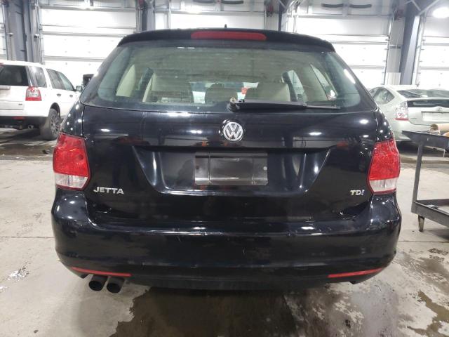 3VWPL7AJ6CM631498 - 2012 VOLKSWAGEN JETTA TDI BLACK photo 6