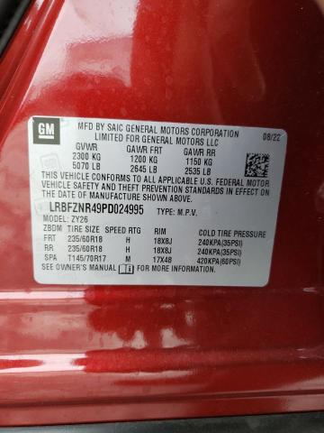 LRBFZNR49PD024995 - 2023 BUICK ENVISION ESSENCE Բորդո լուսանկար 13