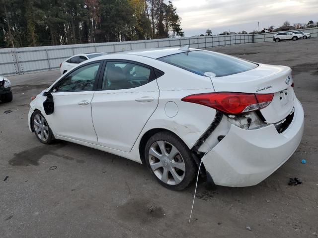 5NPDH4AE3DH455039 - 2013 HYUNDAI ELANTRA GLS WHITE photo 2