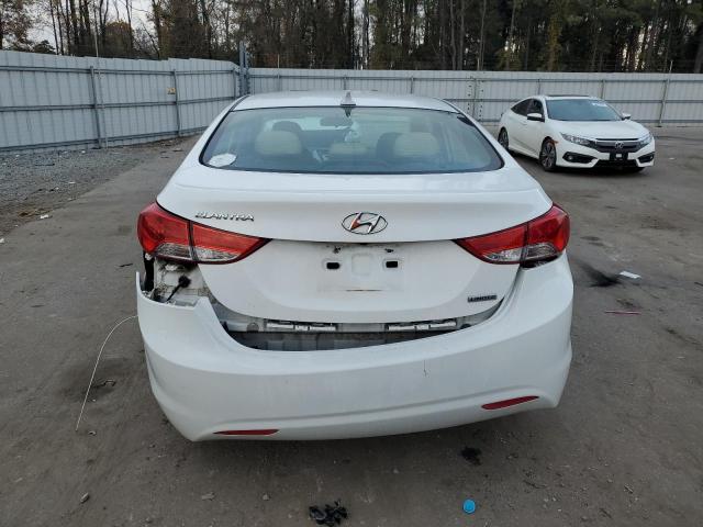 5NPDH4AE3DH455039 - 2013 HYUNDAI ELANTRA GLS WHITE photo 6