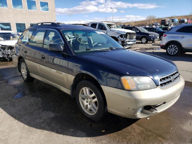 4S3BH665117602471 - 2001 SUBARU LEGACY OUTBACK BLUE photo 4