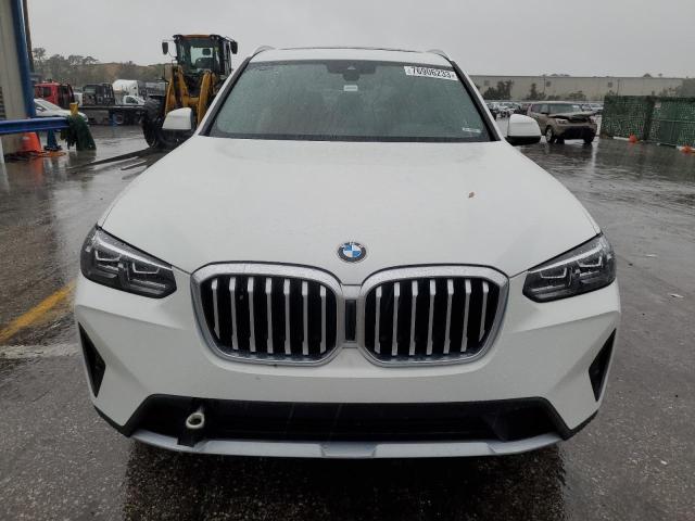 5UX53DP0XN9J66750 - 2022 BMW X3 XDRIVE30I WHITE photo 5