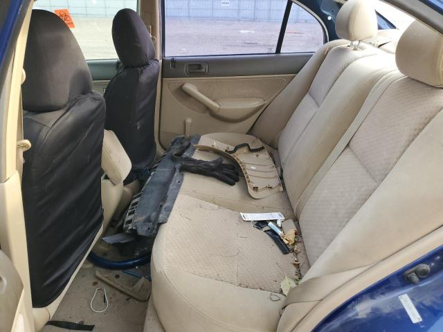 1HGES16325L018837 - 2005 HONDA CIVIC DX VP أزرق صورة 10