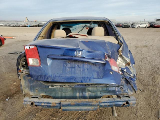 1HGES16325L018837 - 2005 HONDA CIVIC DX VP أزرق صورة 6