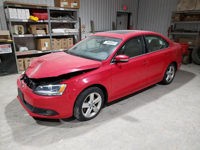 3VW3L7AJ4CM421707 - 2012 VOLKSWAGEN JETTA TDI RED photo 1