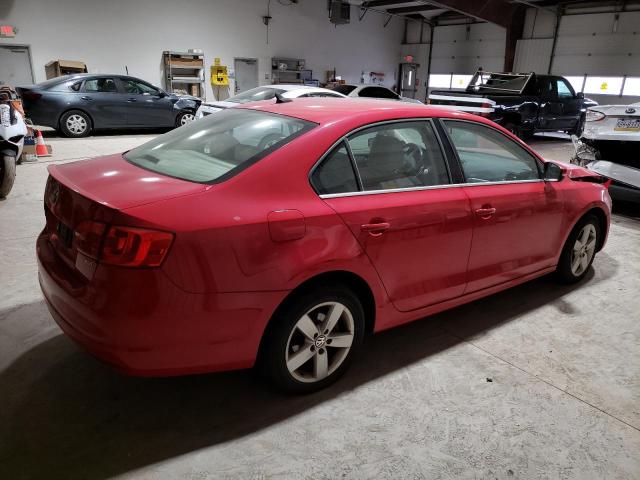 3VW3L7AJ4CM421707 - 2012 VOLKSWAGEN JETTA TDI RED photo 3