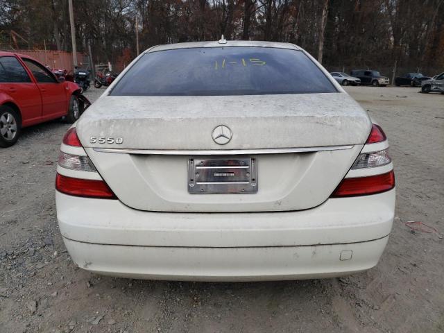 WDDNG71X98A191936 - 2008 MERCEDES-BENZ S 550 WHITE photo 6