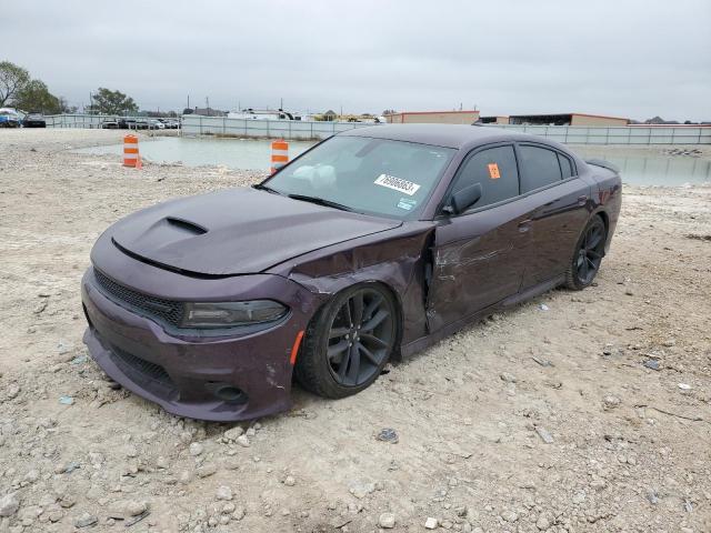 2C3CDXHG2MH648084 - 2021 DODGE CHARGER GT PURPLE photo 1