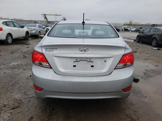 KMHCT4AE0FU859169 - 2015 HYUNDAI ACCENT GLS SILVER photo 6