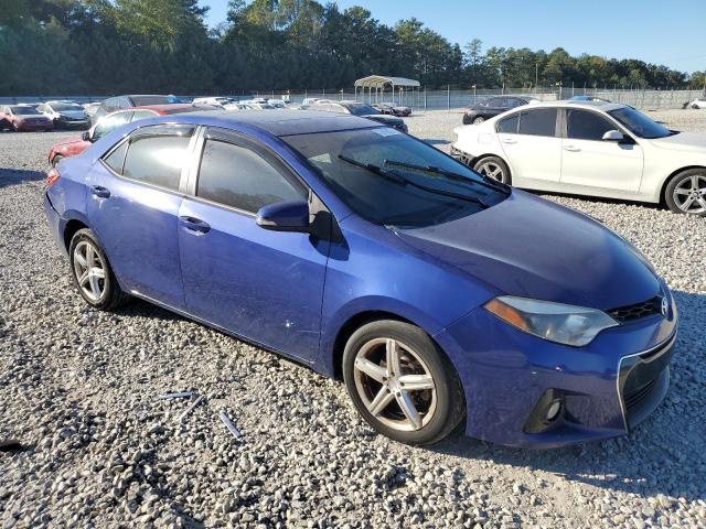 2T1BURHE3EC072308 - 2014 TOYOTA COROLLA L BLUE photo 4